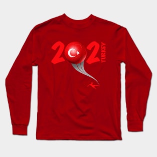 Turkey Euro Soccer 2021 Long Sleeve T-Shirt